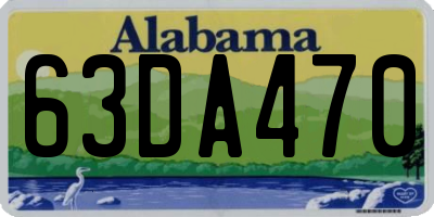 AL license plate 63DA470