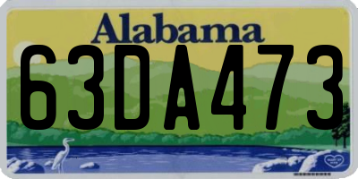 AL license plate 63DA473