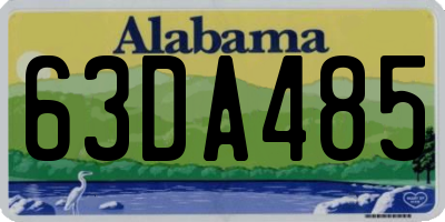 AL license plate 63DA485