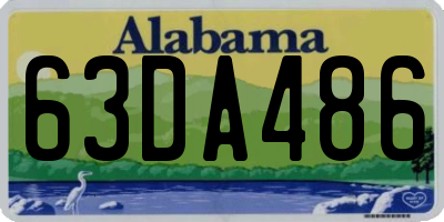 AL license plate 63DA486
