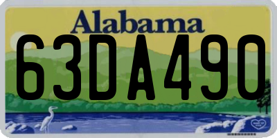 AL license plate 63DA490