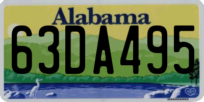 AL license plate 63DA495