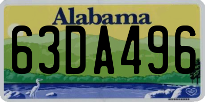 AL license plate 63DA496