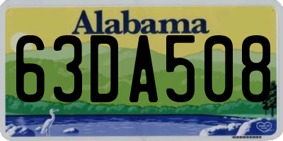 AL license plate 63DA508