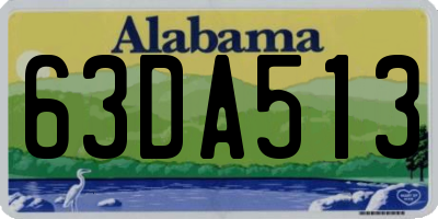 AL license plate 63DA513