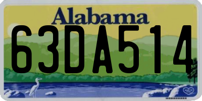 AL license plate 63DA514