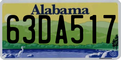 AL license plate 63DA517