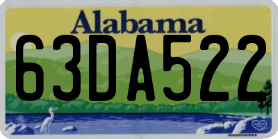 AL license plate 63DA522