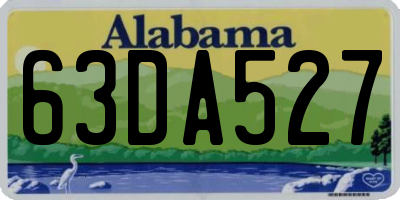 AL license plate 63DA527