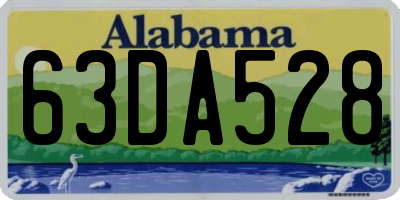 AL license plate 63DA528