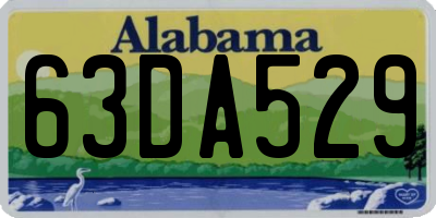 AL license plate 63DA529