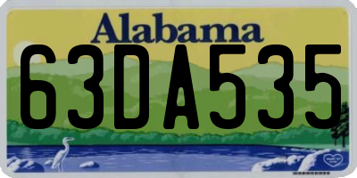 AL license plate 63DA535
