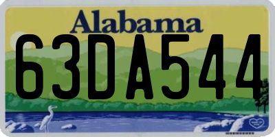 AL license plate 63DA544