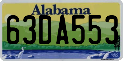 AL license plate 63DA553
