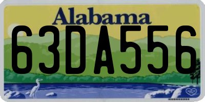 AL license plate 63DA556