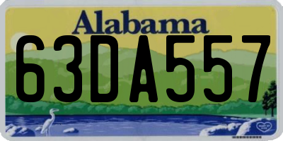 AL license plate 63DA557