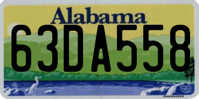 AL license plate 63DA558