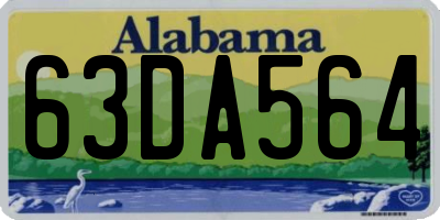 AL license plate 63DA564
