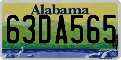 AL license plate 63DA565
