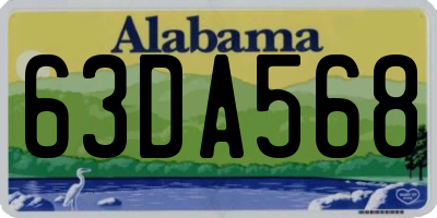 AL license plate 63DA568