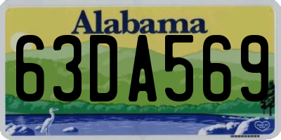 AL license plate 63DA569