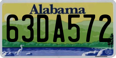 AL license plate 63DA572