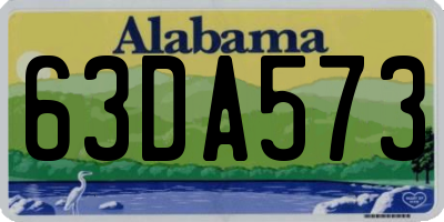 AL license plate 63DA573