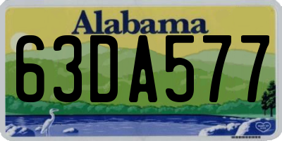 AL license plate 63DA577