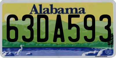 AL license plate 63DA593