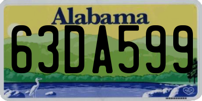 AL license plate 63DA599