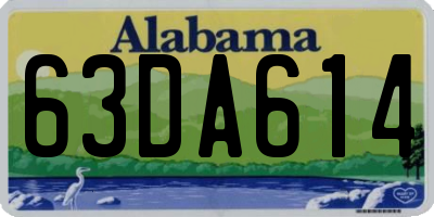 AL license plate 63DA614