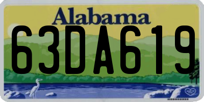 AL license plate 63DA619