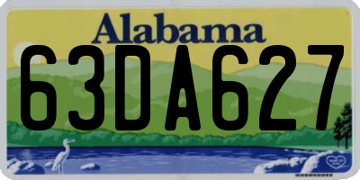 AL license plate 63DA627