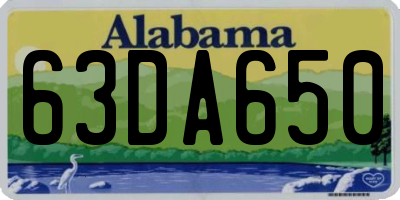 AL license plate 63DA650