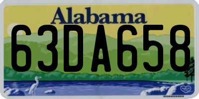 AL license plate 63DA658