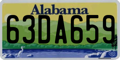 AL license plate 63DA659