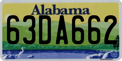 AL license plate 63DA662