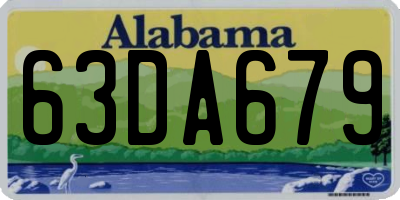 AL license plate 63DA679