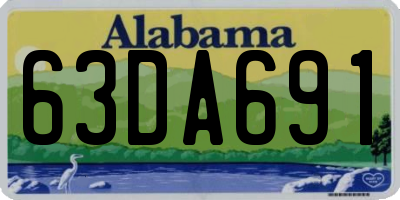 AL license plate 63DA691
