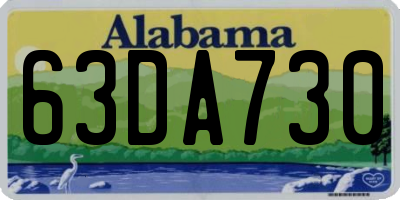 AL license plate 63DA730