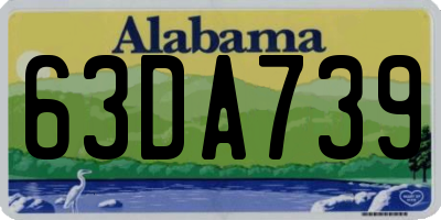 AL license plate 63DA739