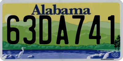 AL license plate 63DA741