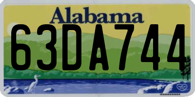 AL license plate 63DA744