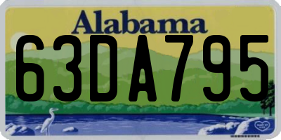 AL license plate 63DA795