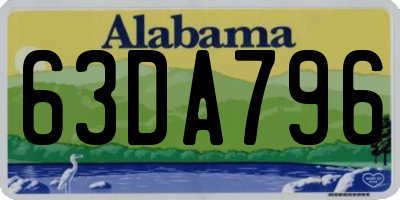 AL license plate 63DA796