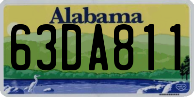 AL license plate 63DA811