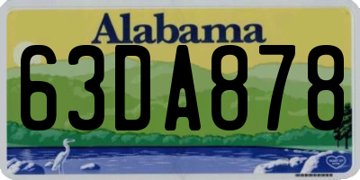 AL license plate 63DA878