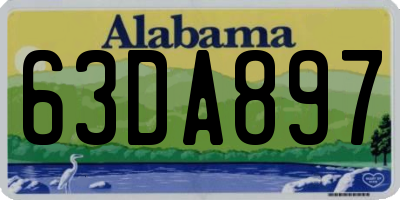 AL license plate 63DA897