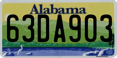 AL license plate 63DA903