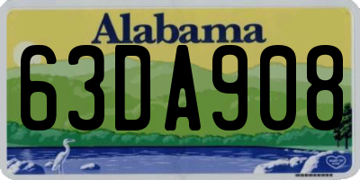 AL license plate 63DA908